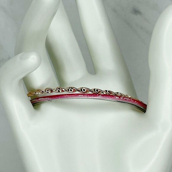 Lot of 3 Multicolor Stackable Bangle Bracelets - Picture 6 of 8